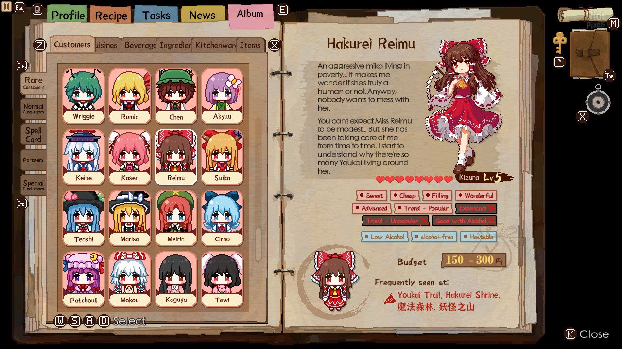 [8]-Touhou Mystia’s Izakaya – v4.0.7a + 6 DLCs + Bonus Content Download