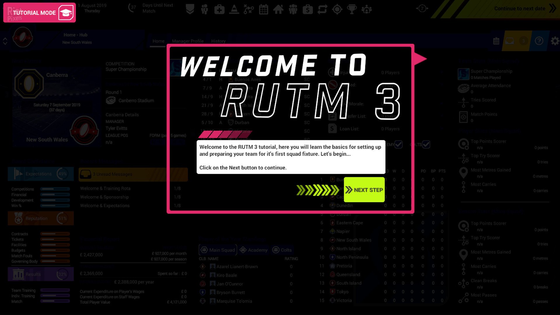 [12]-Rugby Union Team Manager 3 – 2021/22 Season Update + DLC Download