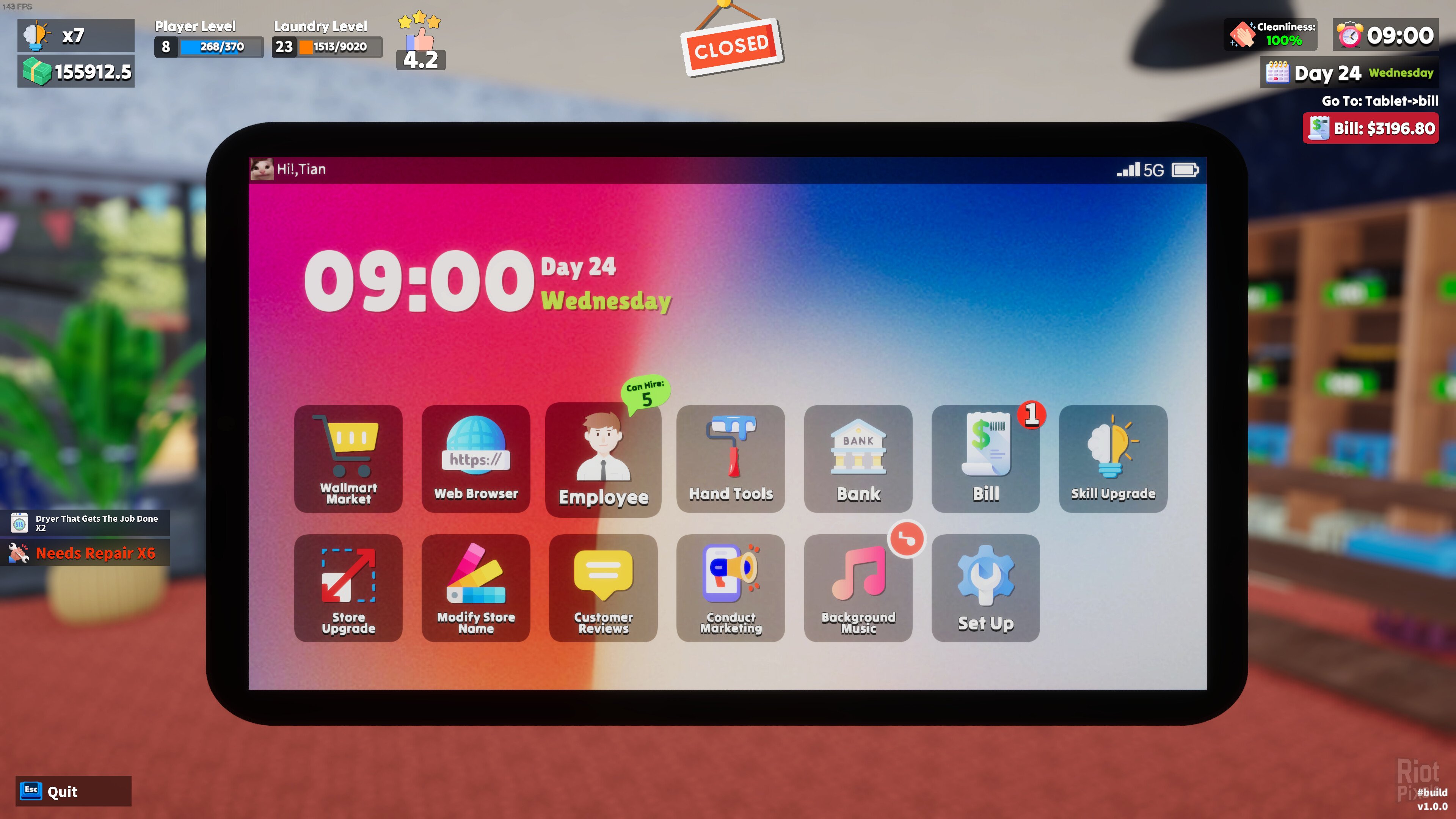 [8]-Laundry & Supermarket Simulator / Laundry Simulator: PowerWash It! – v1.0.5 Download