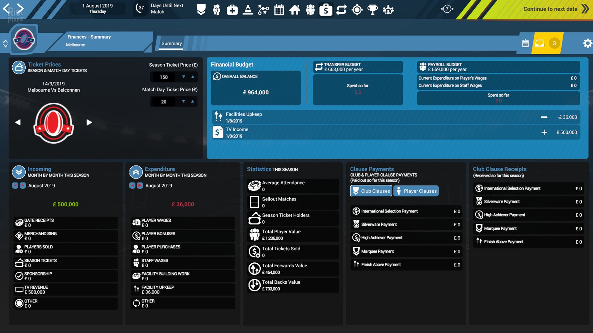 [11]-Rugby Union Team Manager 3 – 2021/22 Season Update + DLC Download