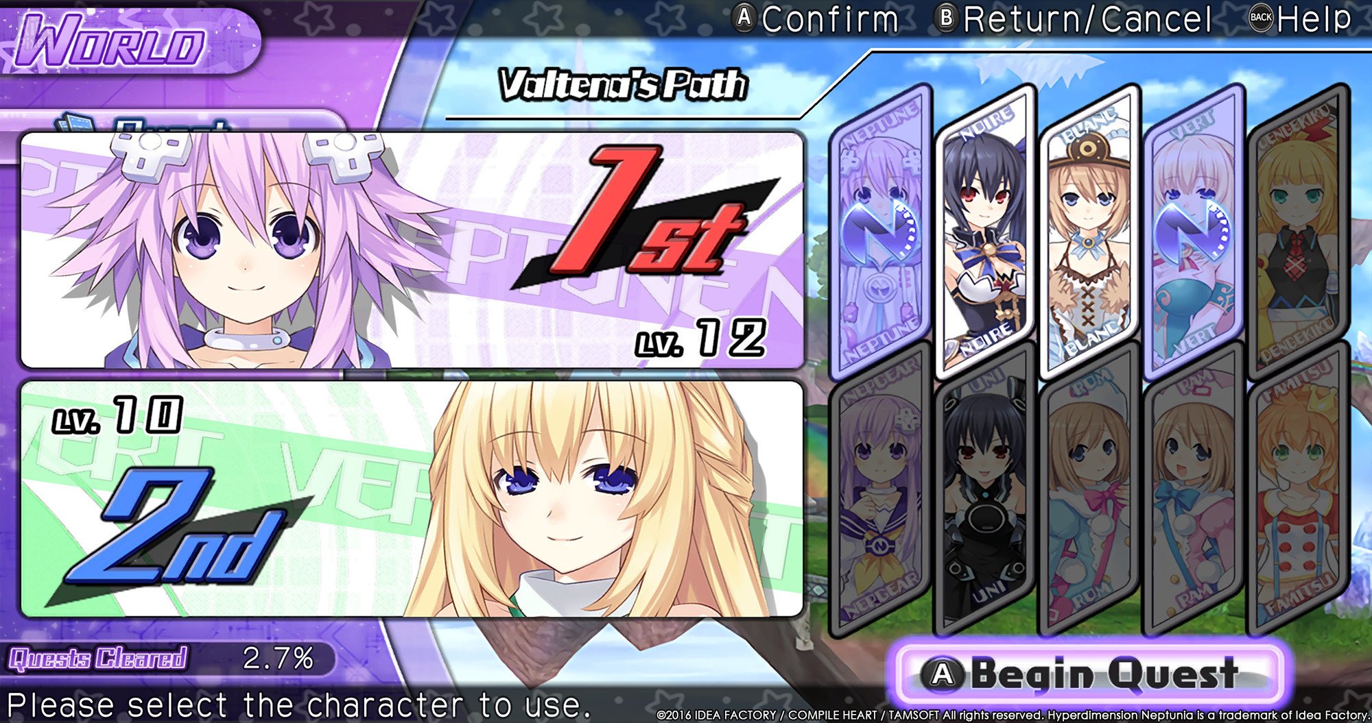 [5]-Hyperdimension Neptunia U: Action Unleashed Download