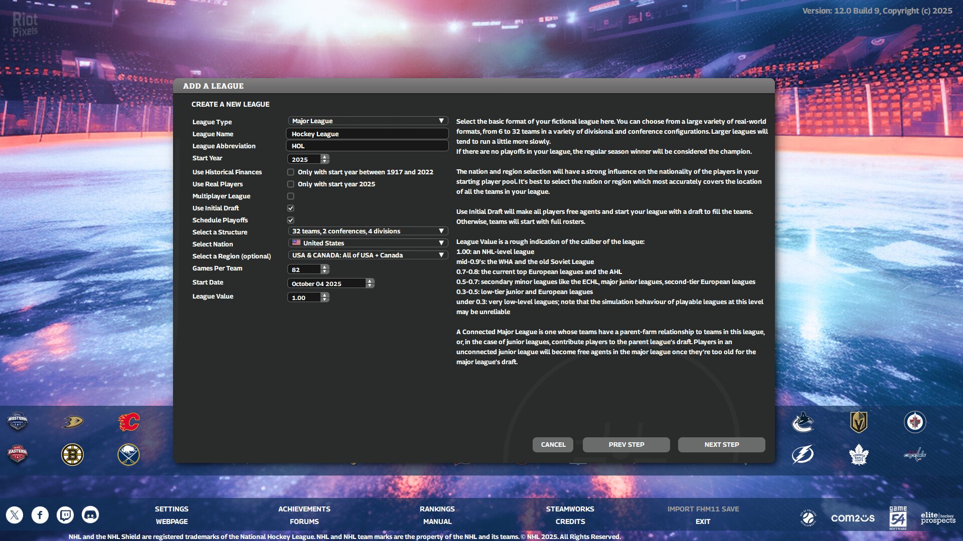 [16]-Franchise Hockey Manager 12 – v12.1 Build 19 Download