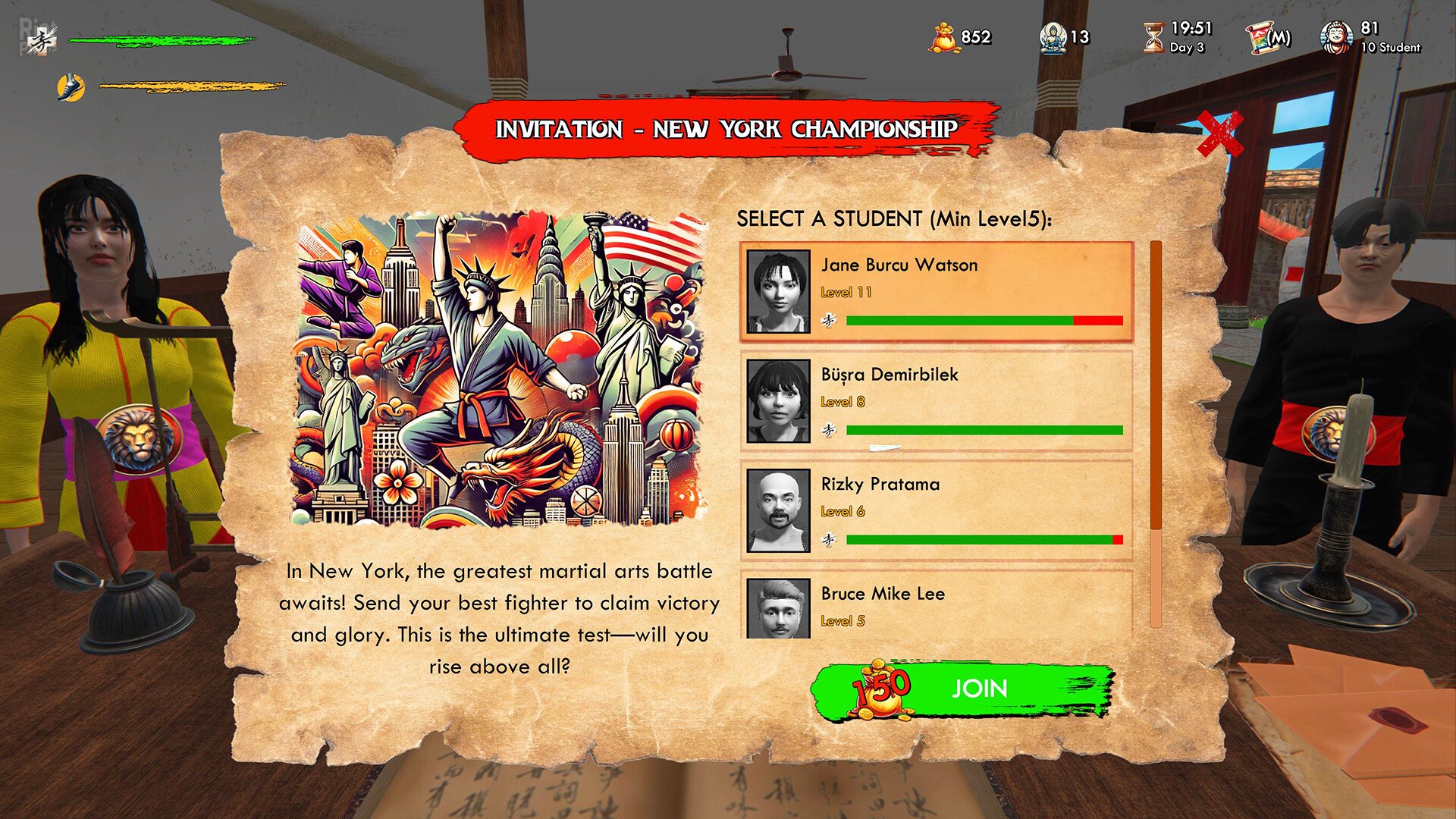 [5]-Fight School Simulator – Build 20663458 + Reclaim the Honor DLC Download